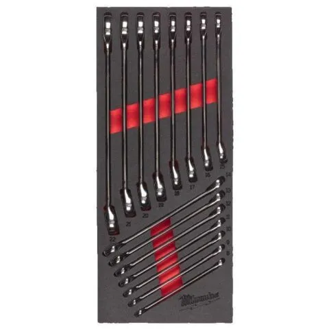 Endast denna vecka 4932479827 Steel Storage Milwaukee Blocknyckelsats 15 delar